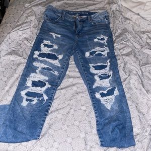 American Eagle Ripped Skinny Jeans